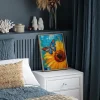 Floral large wall art
