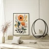 Floral magnetic art prints