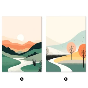 Mountains wall art
