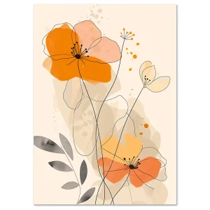 Floral wall art
