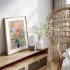Floral large wall art