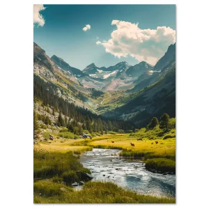 Mountains wall art