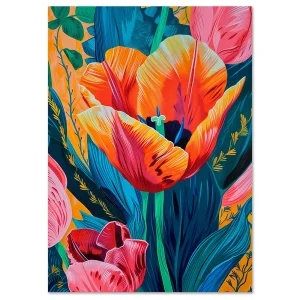 Floral wall art
