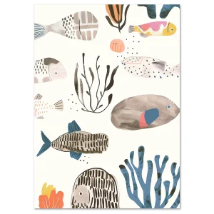 Cartoon wall art