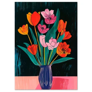 Floral wall art