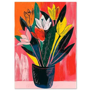 Floral wall art