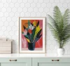 Floral large wall art