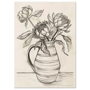 Floral wall art
