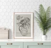 Floral large wall art