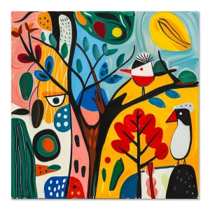 Cartoon wall art