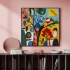 Cartoon large wall art