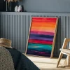 Abstract magnetic art prints