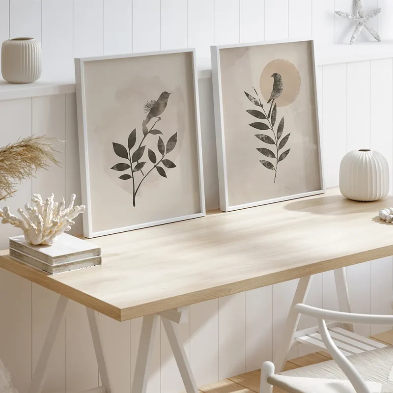 Leaf magnetic art prints