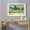 Van Gogh Green Field magnetic art prints