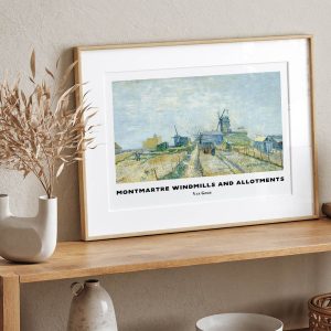 Van Gogh Montmartre Windmills And Allotments wall art prints