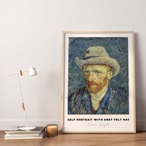 Van Gogh Self Portrait With Grey Felt Hat wall art