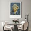 Van Gogh Self Portrait With Grey Felt Hat magnetic art prints