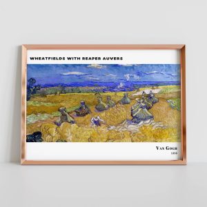 Van Gogh Wheatfields With Reaper Auvers wall art