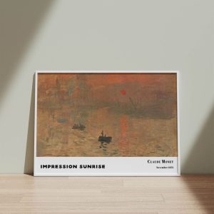 Claude Monet Impression Sunrise wall art