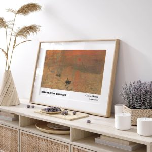 Claude Monet Impression Sunrise wall art prints