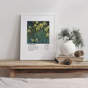 Claude Monet Yellow Irises wall art