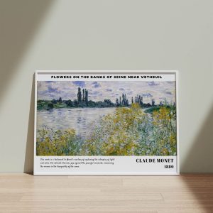 Claude Monet Flowers On The Banks Of Seine Near Vetheuil wall art