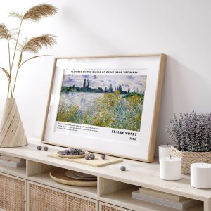 Claude Monet Flowers On The Banks Of Seine Near Vetheuil wall art prints