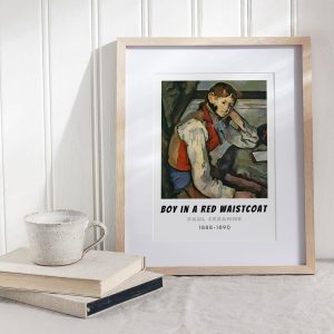Paul Cezanne Boy In A Red Waistcoat wall art