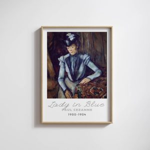 Paul Cezanne Lady In Blue wall art