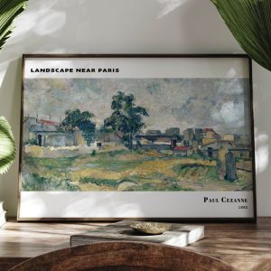 Paul Cezanne Landscape Near Paris wall art