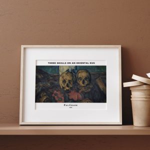 Paul Cezanne Three Skulls On An Oriental Rug wall art