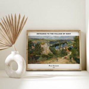 Paul Gauguin Entrance To The Village Of Osny wall art