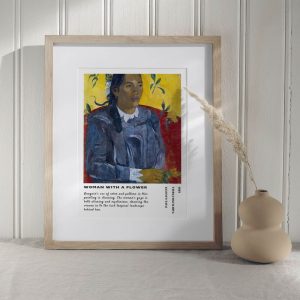 Paul Gauguin Woman With A Flower wall art