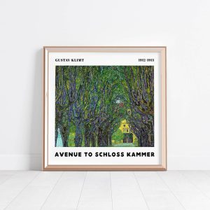 Gustav Klimt Avenue To Schloss Kammer wall art