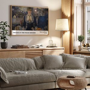 Edouard Manet The Bar At The Folies Bergere wall art prints