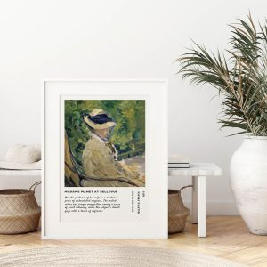 Edouard Manet Madame Manet At Bellevue wall art