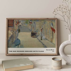 Edouard Manet The Rue Mosnier Dressed With Flags wall art