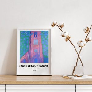 Piet Mondriaan Church Tower At Domburg wall art