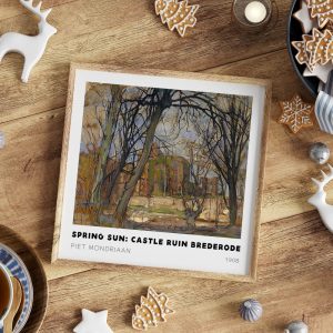 Piet Mondriaan Spring Sun: Castle Ruin Brederode wall art
