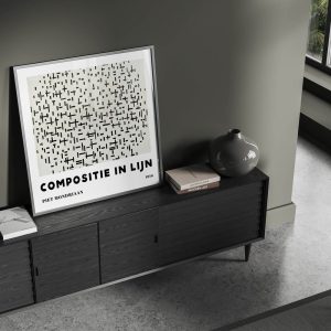 Piet Mondriaan Compositie In Lijn wall art prints