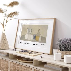Giorgio Morandi Still Life Of Bottles And Pitcher wall art prints