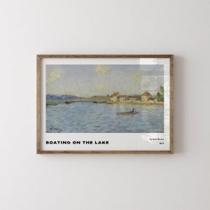 Alfred Sisley Boating On The Lake wall art
