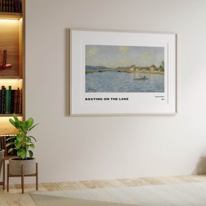 Alfred Sisley Boating On The Lake wall art prints