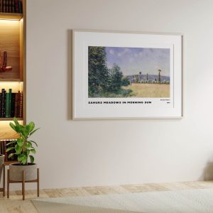 Alfred Sisley Sahurs Meadows In Morning Sun wall art prints