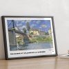 Alfred Sisley The Bridge At Villeneuve La Garenne wall art