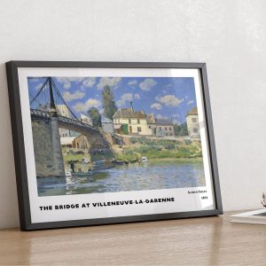 Alfred Sisley The Bridge At Villeneuve La Garenne wall art