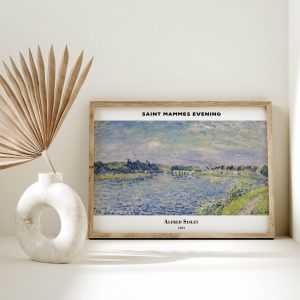 Alfred Sisley Saint Mammes Evening wall art