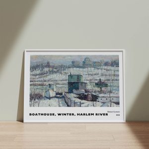 Ernest Lawson Boathouse Winter Harlem River wall art