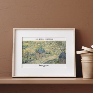 Ernest Lawson Red Barns In Spring wall art