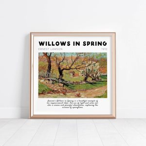 Ernest Lawson Willows In Spring wall art